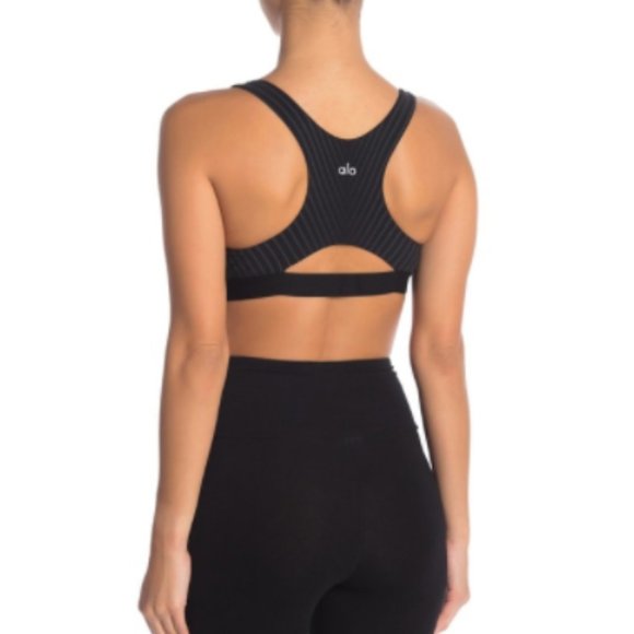 Alo Reflective Moonlit Cutout Bra - Picture 2 of 7